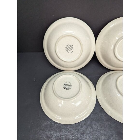 Vintage 1986 International Stoneware Japan Marmalade 6 1/2" Cereal Bowl Lot of 4 - Picture 6 of 8